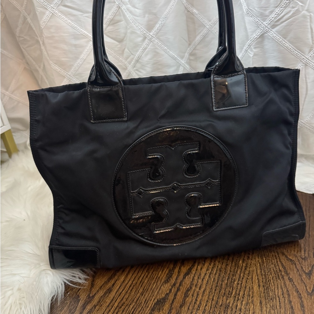 Tory Burch Black Nylon Tote